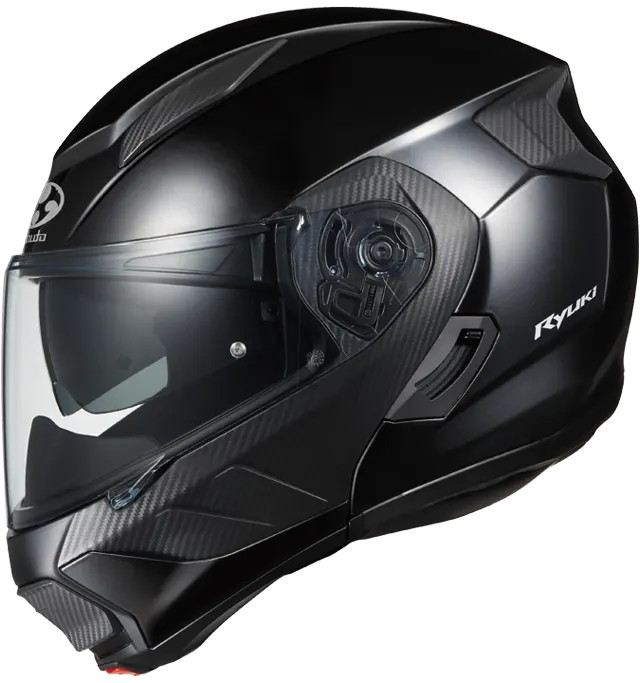 OGK KABUTOのシステム（フリップアップ） RYUKI フラットブラック